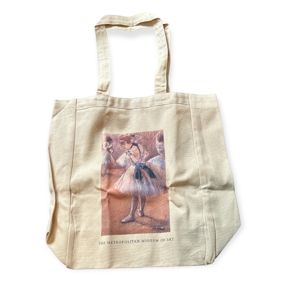 Vintage graphic ballerina canvas tote nwt